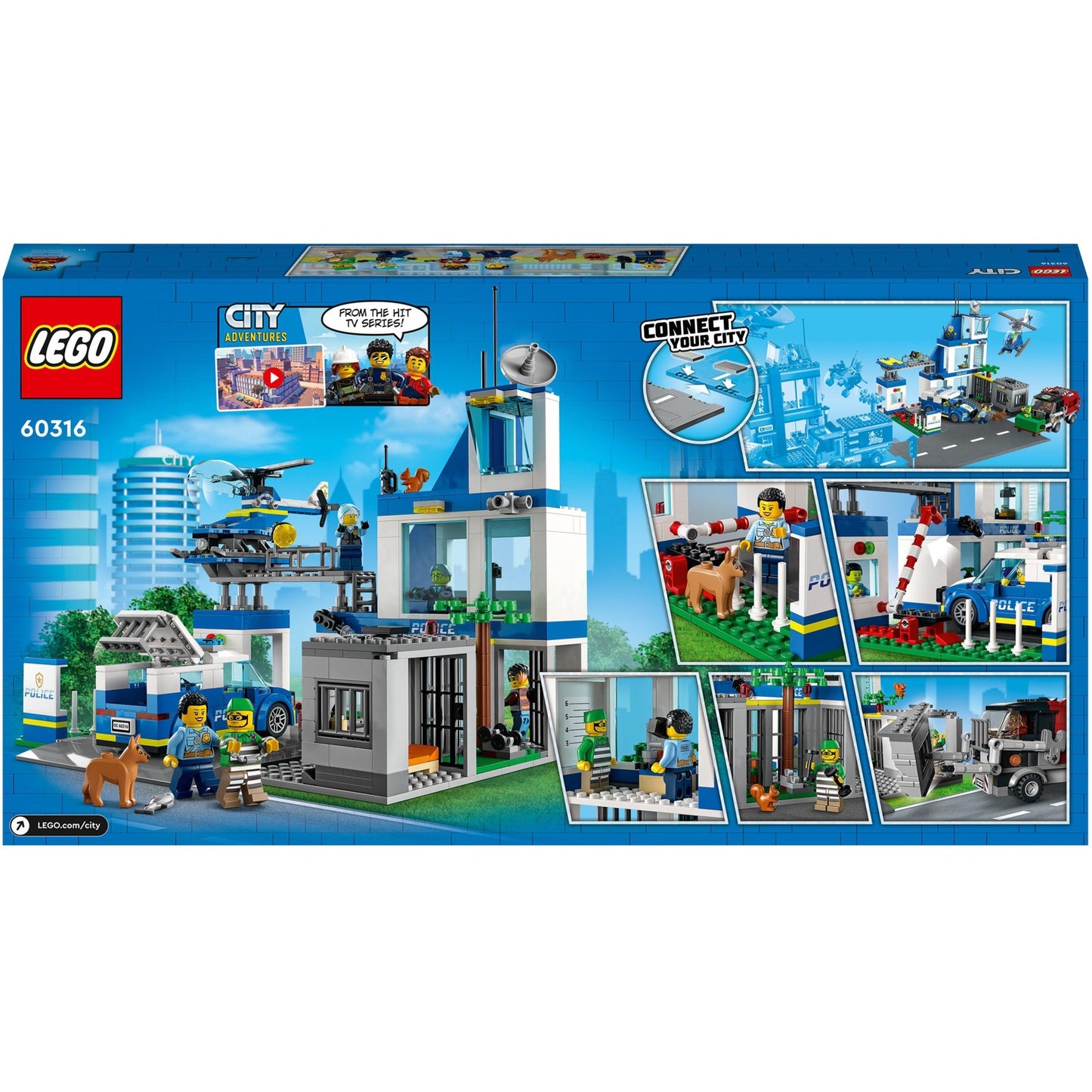 LEGO city - politiebureau constructiespeelgoed (60316)