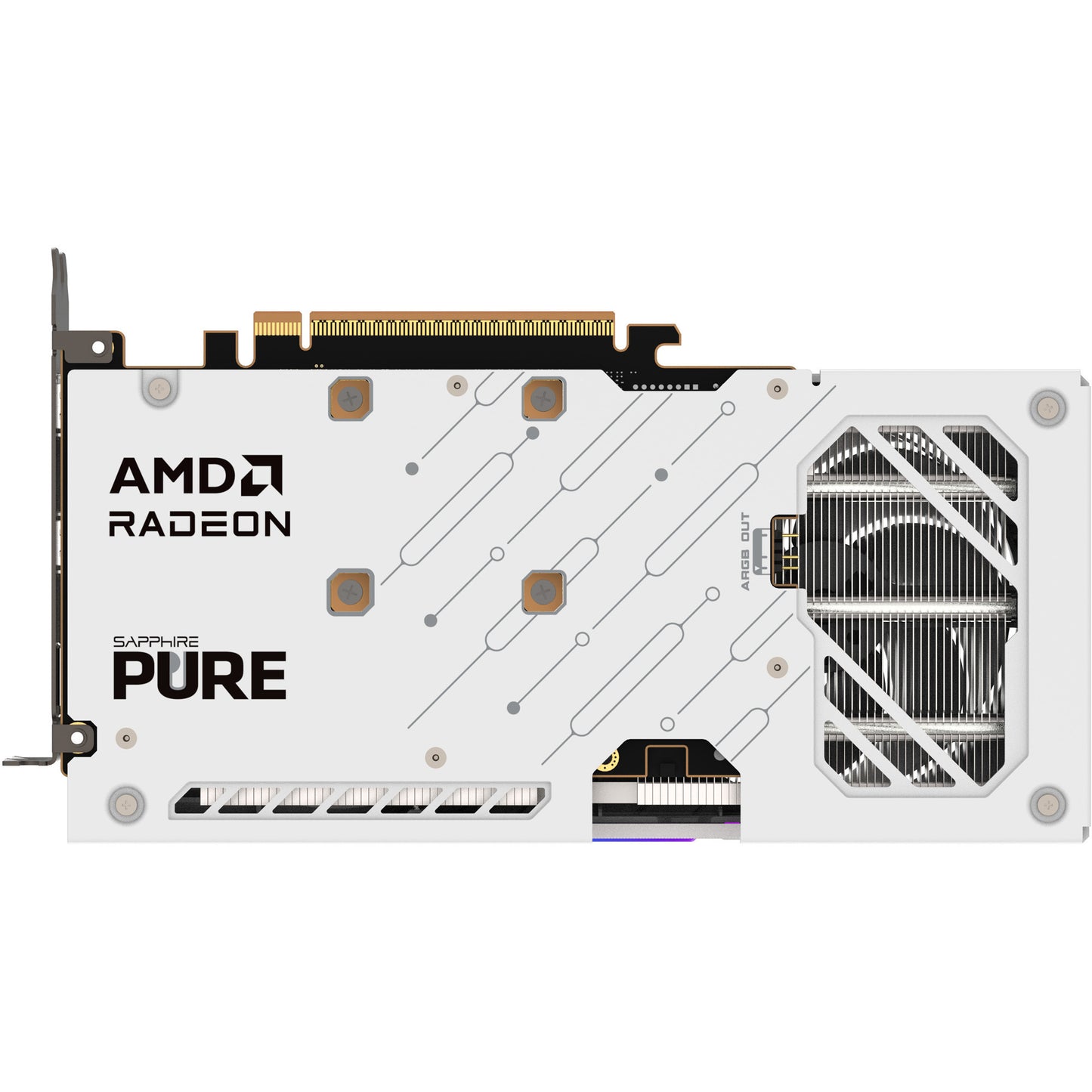 SAPPHIRE radeon rx 9060 xt pure 16gb oc grafische kaart (1x displayport, 2x hdmi)