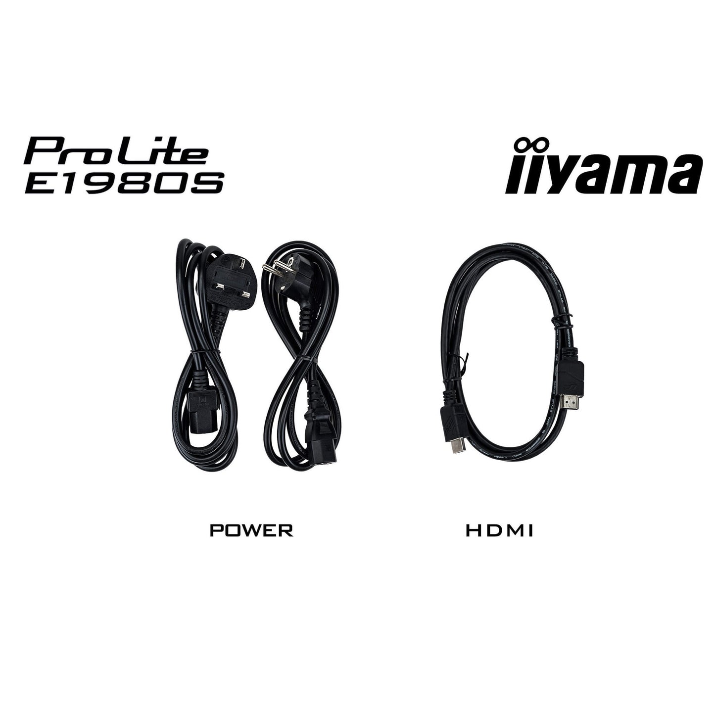 Iiyama prolite e1980s-b1 19 monitor (zwart, hdmi, displayport)