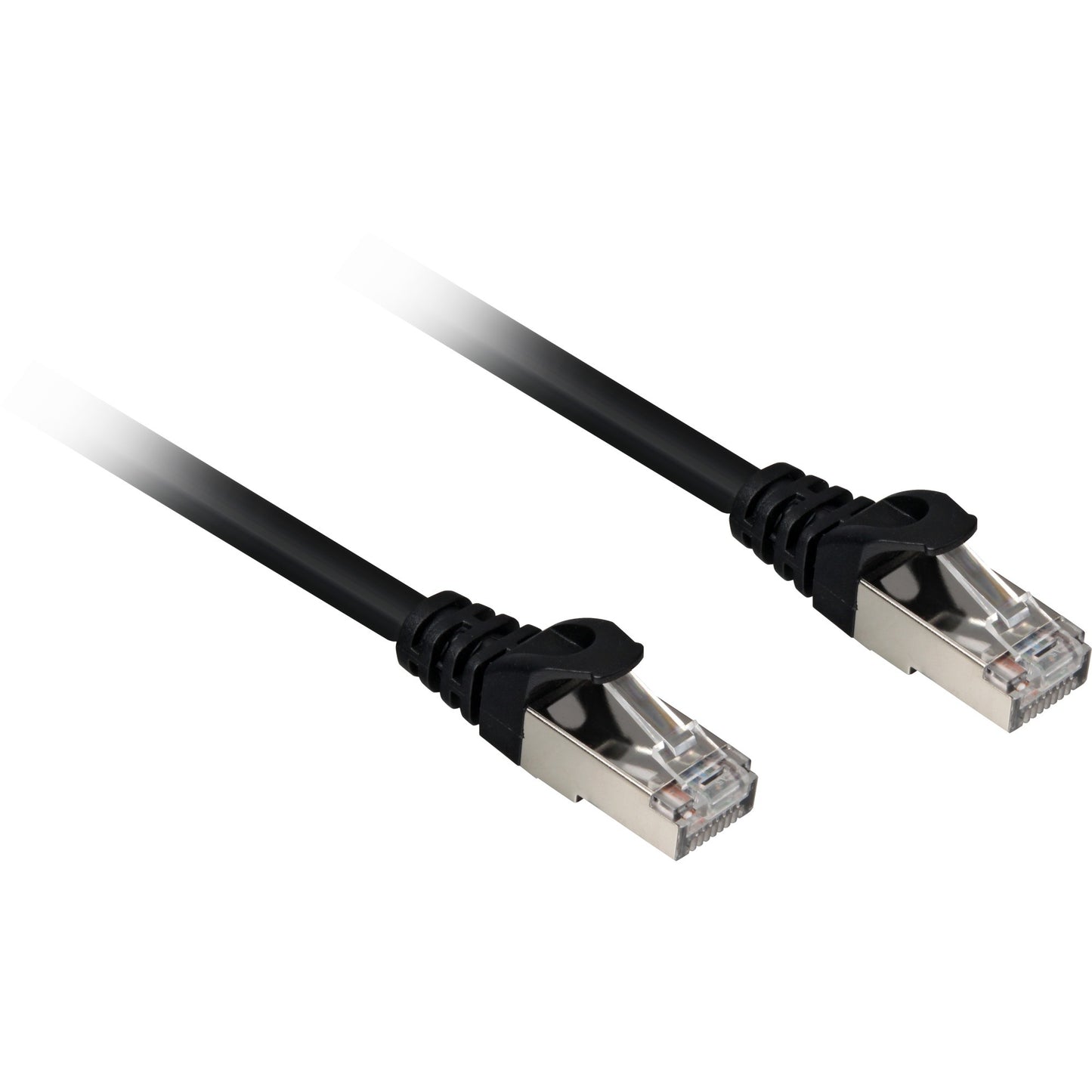 Sharkoon patchkabel sftp, rj-45 met cat.6a (zwart, 10 meter, halogeenvrij)