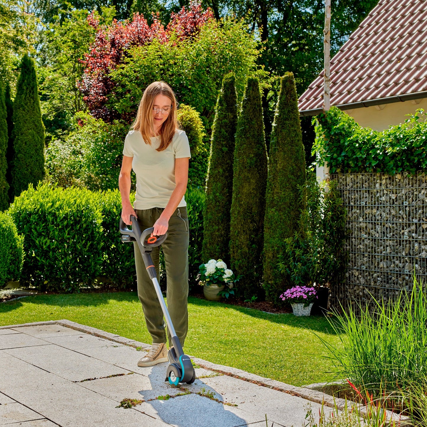 GARDENA voegenborstel van nylon borstel (voor easyweed 1800, voor krasgevoelige oppervlakken)