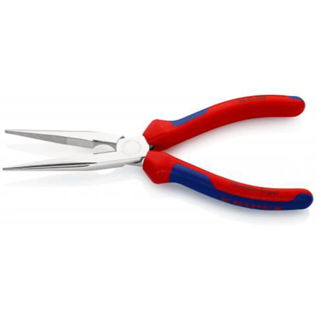 KNIPEX platspitse tang met zijsnijder 200mm grijptang (rood blauw)