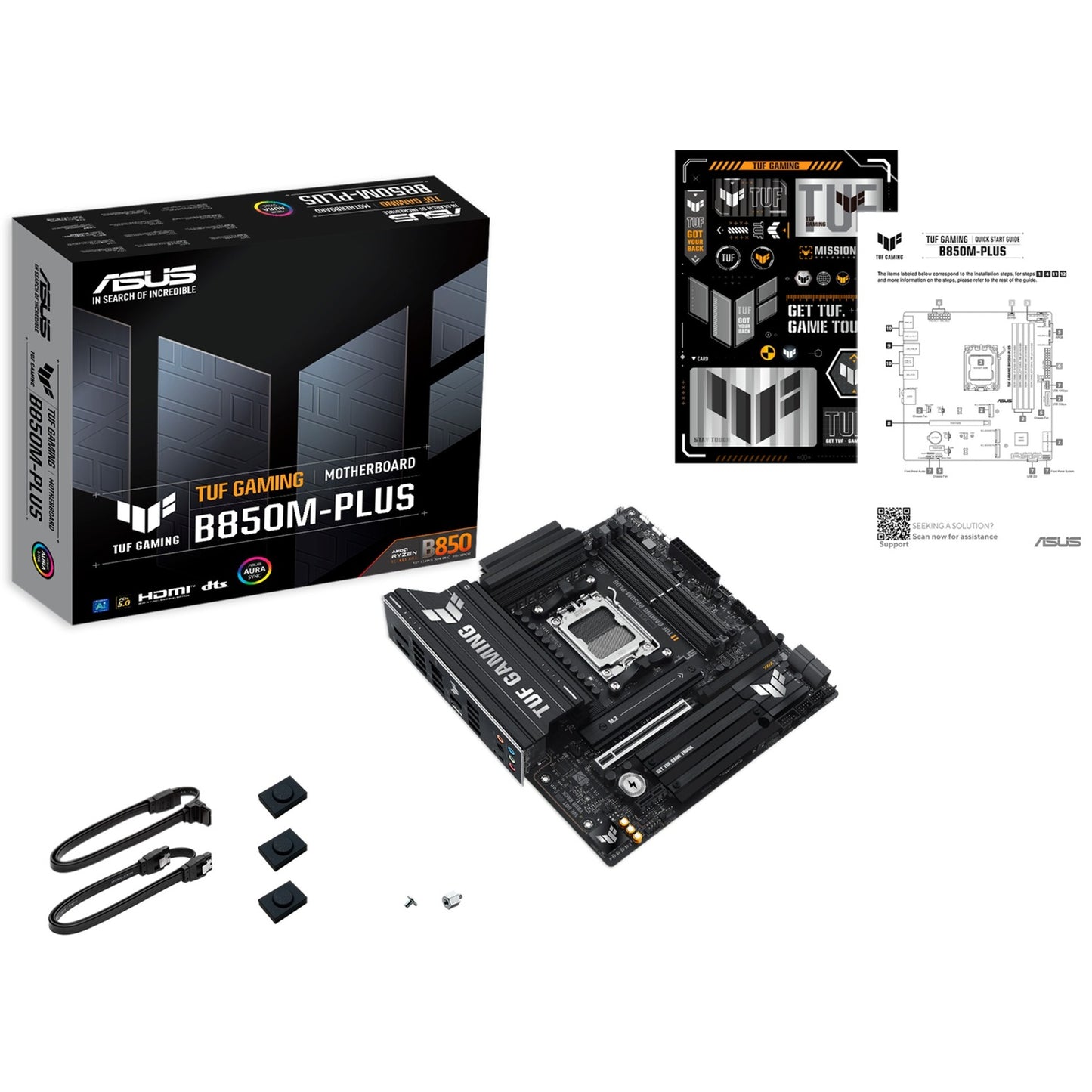 ASUS tuf gaming b850m-plus socket am5 moederbord (2.5 gbe-lan, sound, µatx)