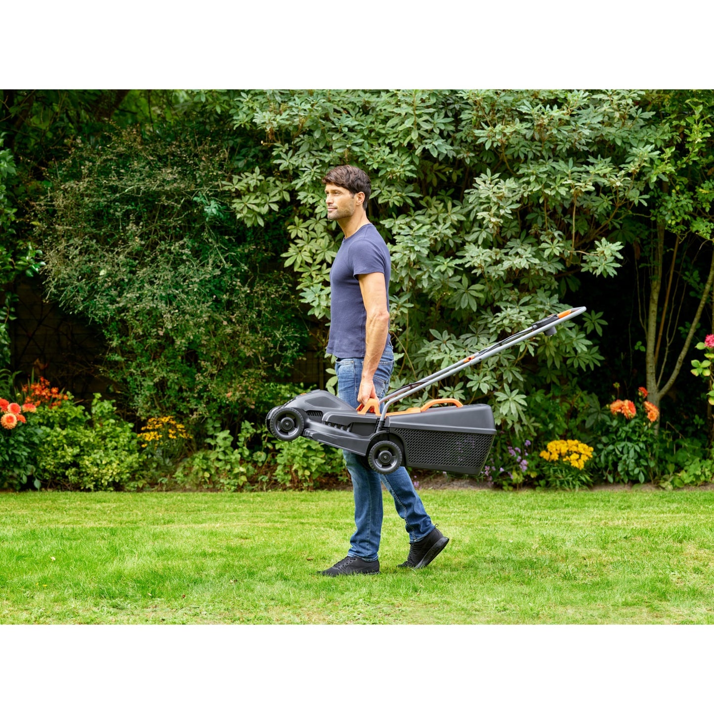 BLACK+DECKER grasmaaier bemw351-qs (zwart oranje)