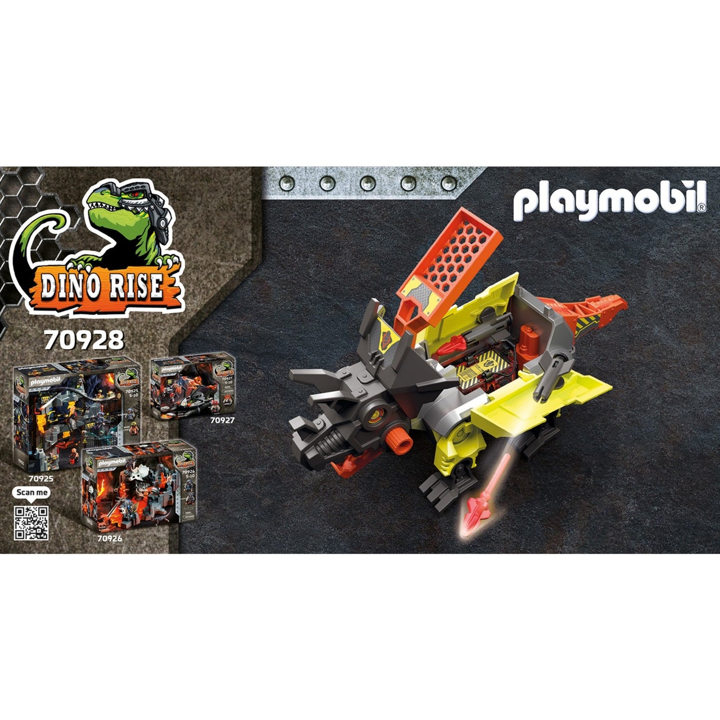 PLAYMOBIL dino rise - robo-dino vechtmachine constructiespeelgoed (70928)