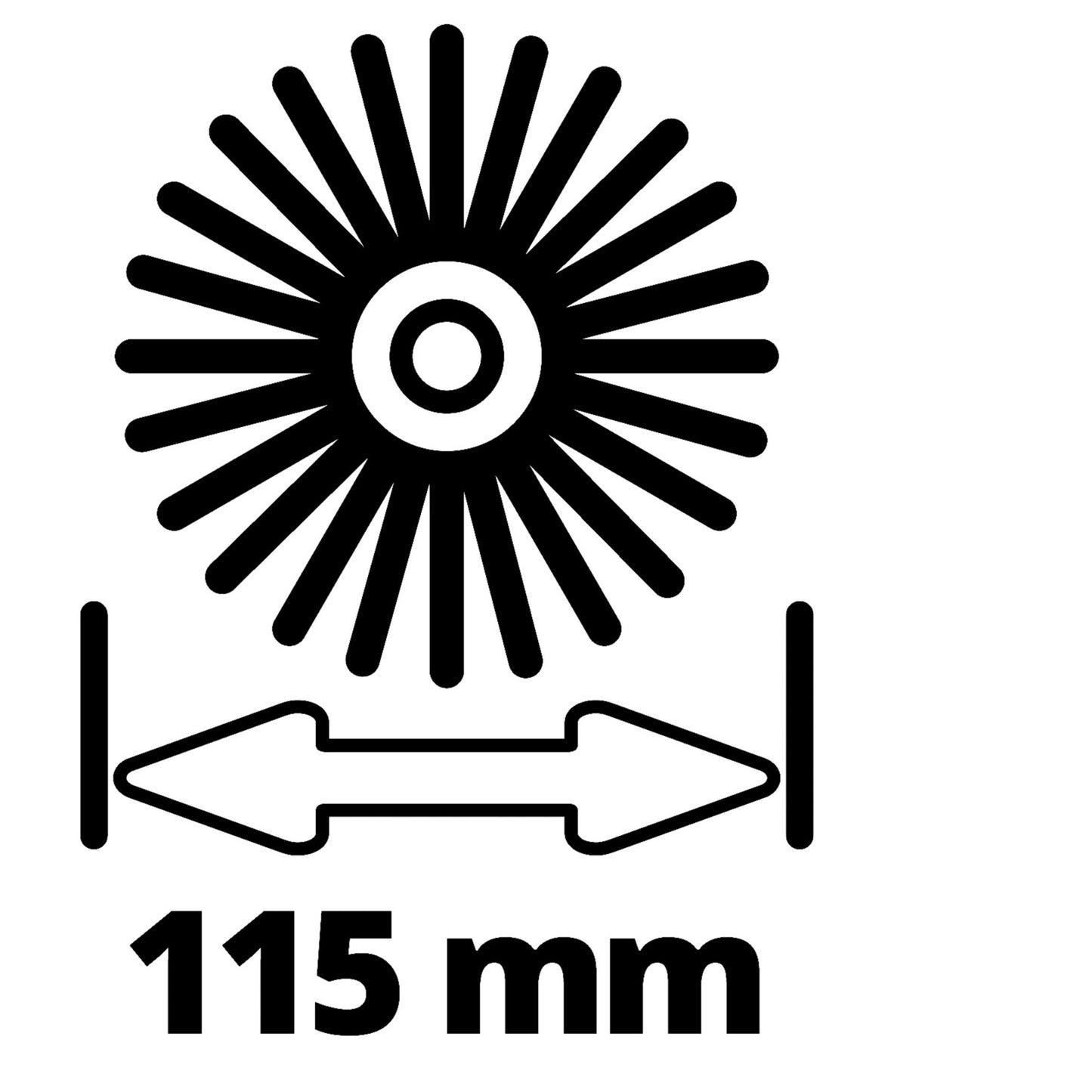 EINHELL soft borstelset borstel (hout, kunstgras)