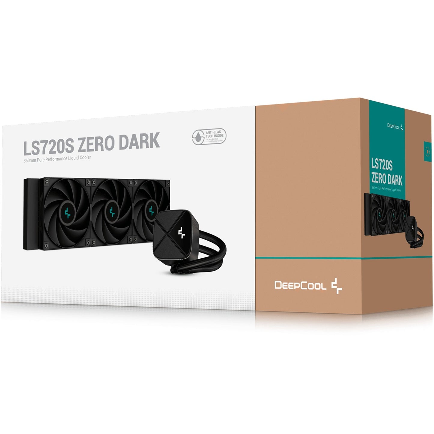 DeepCool ls720s zero dark waterkoeling (zwart, 4-pins pwm fan-connector)