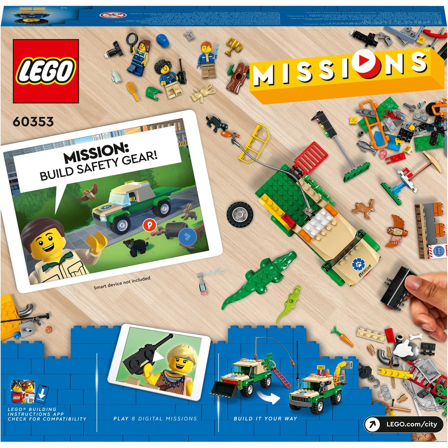 LEGO city - wilde dieren reddingsmissies constructiespeelgoed (60353)