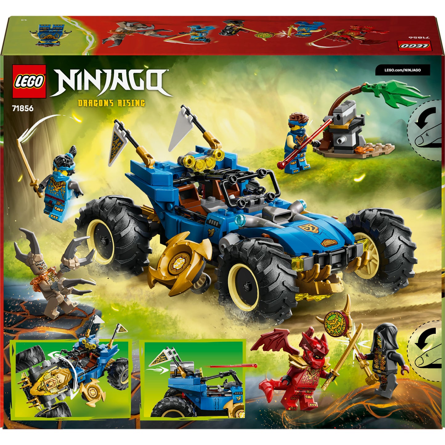 LEGO ninjago - jay's transformerende auto constructiespeelgoed (71856)