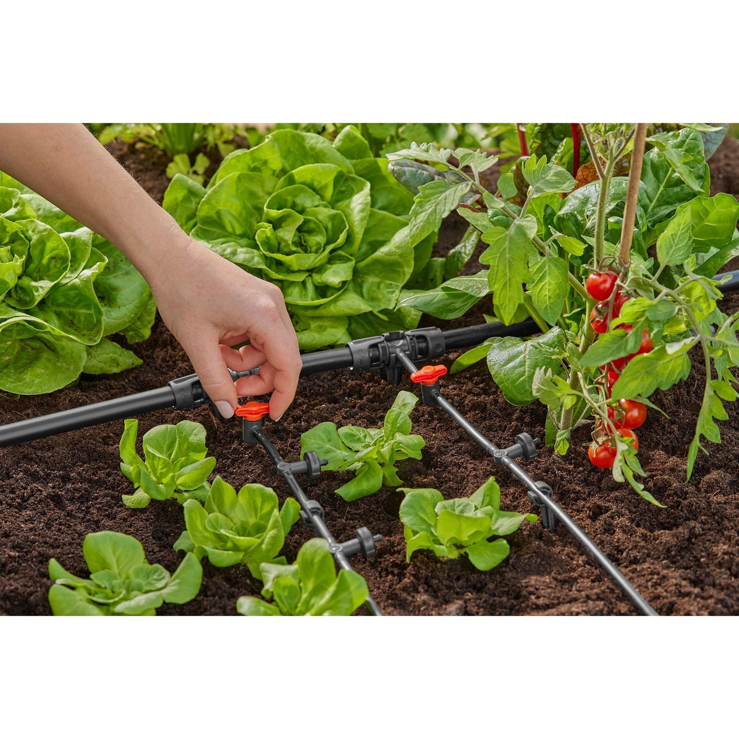 GARDENA micro-drip-system t-stuk 1 2” – 3 16 verbinding (donkergrijs)