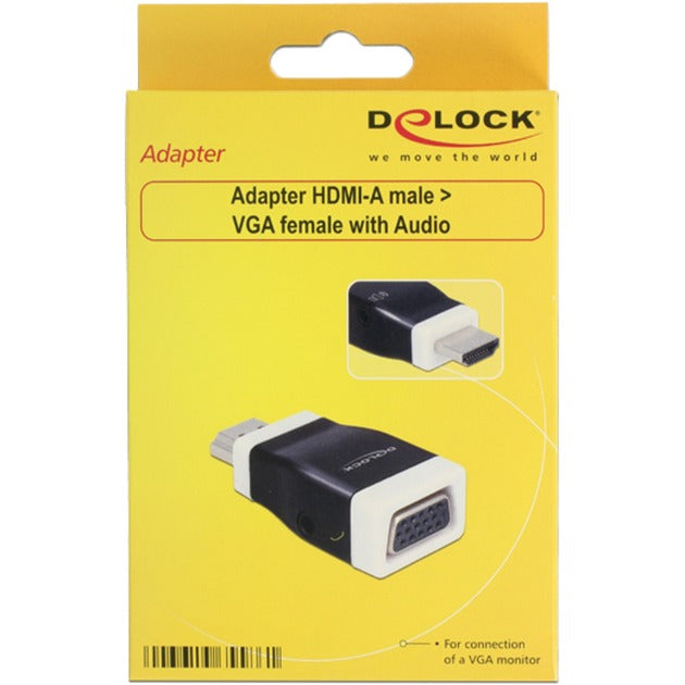 DeLOCK hdmi a naar vga adapter (zwart)