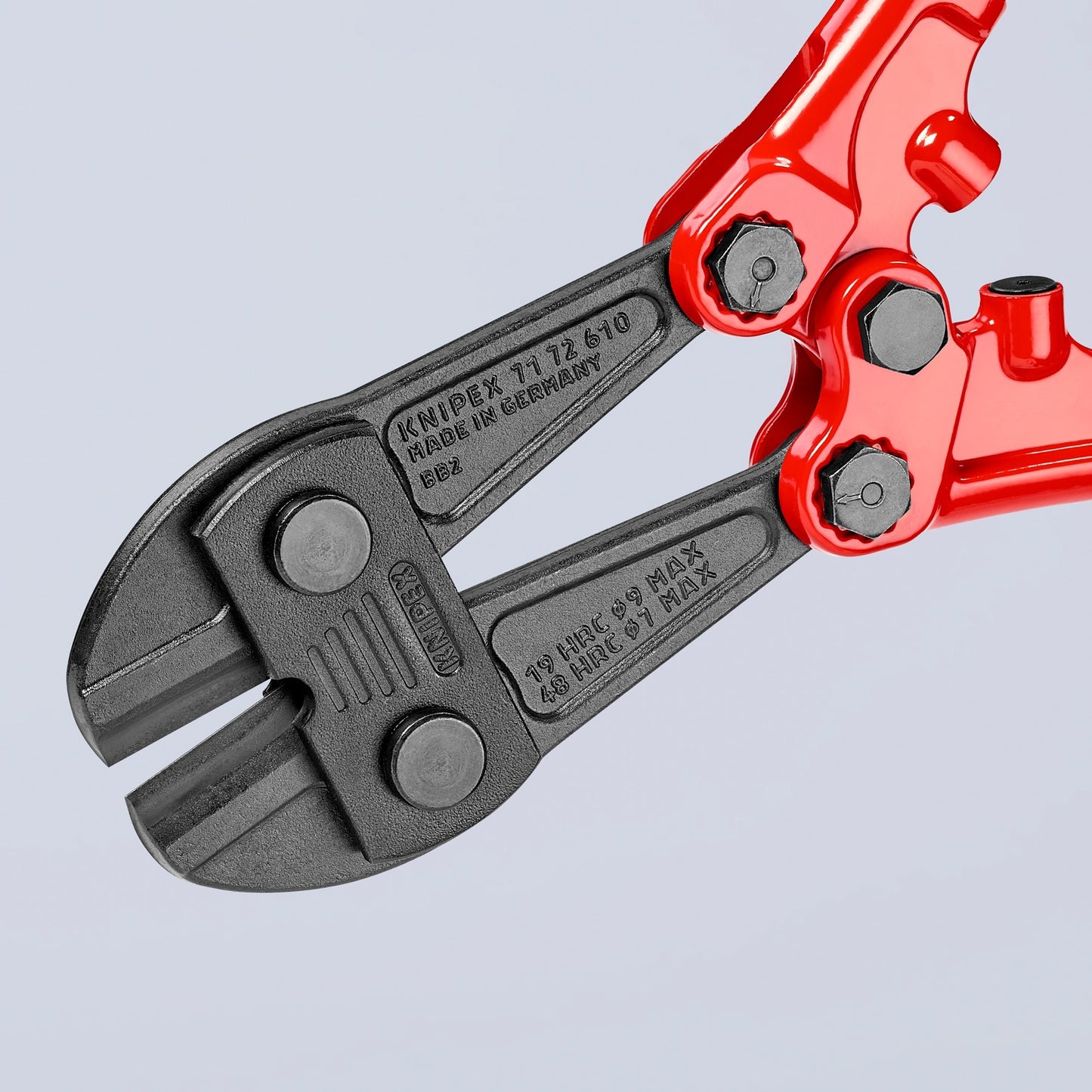 KNIPEX betonschaar 7172610 kniptang (rood blauw, middensnijder, geschroefd scharnier)