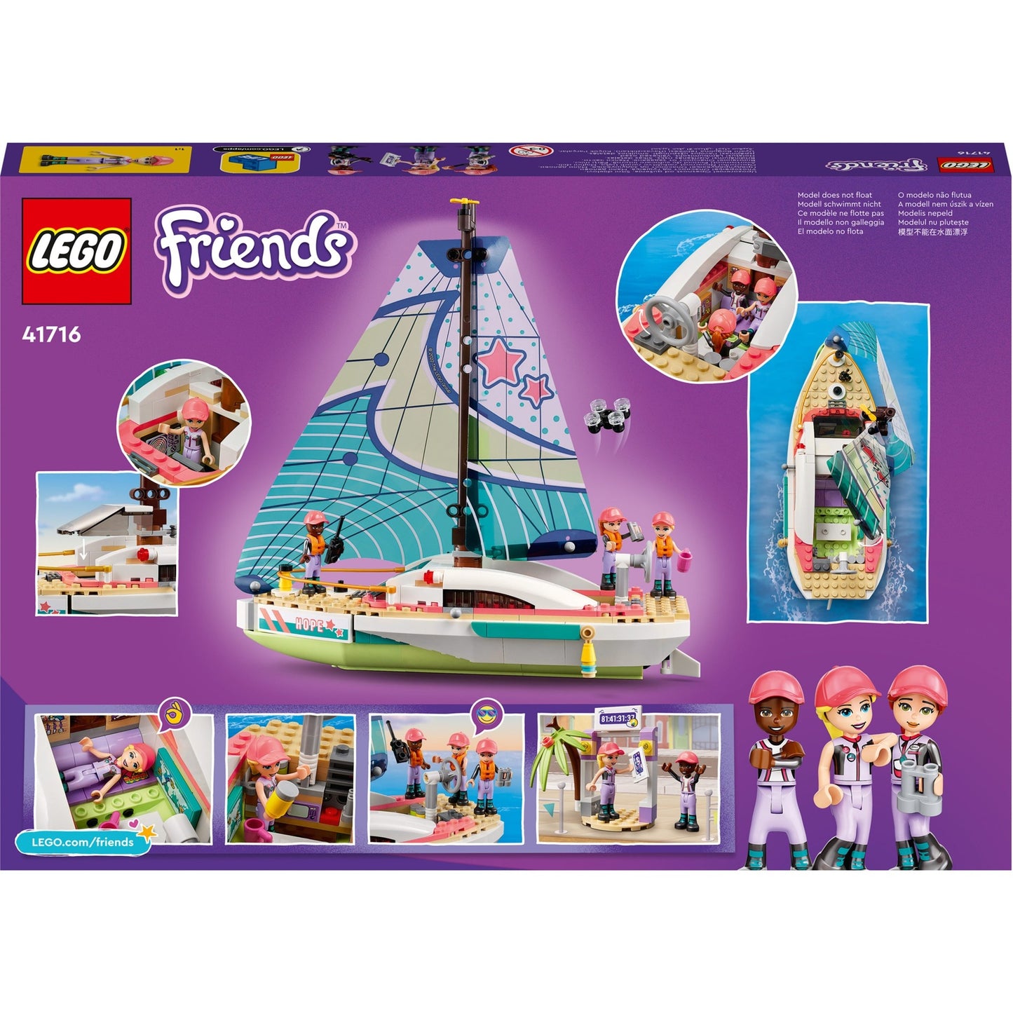 LEGO friends - stephanies zeilavontuur constructiespeelgoed (41716)