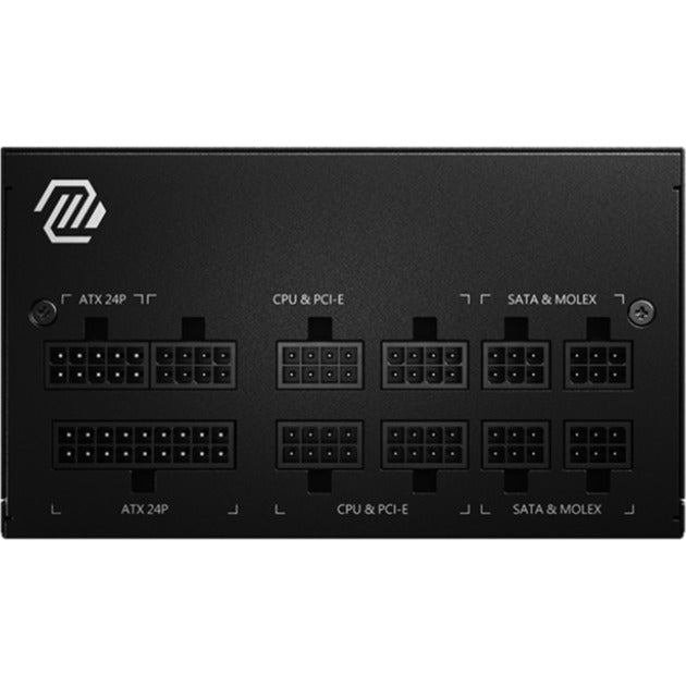 MSI mag a650gl pcie5 modulaire 650 watt voeding (zwart, 4x pcie)