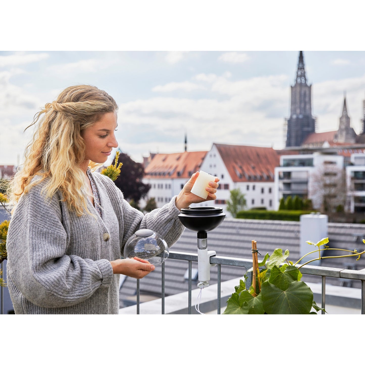 GARDENA clickup! balconyclamp houder (wit, 11410-20)