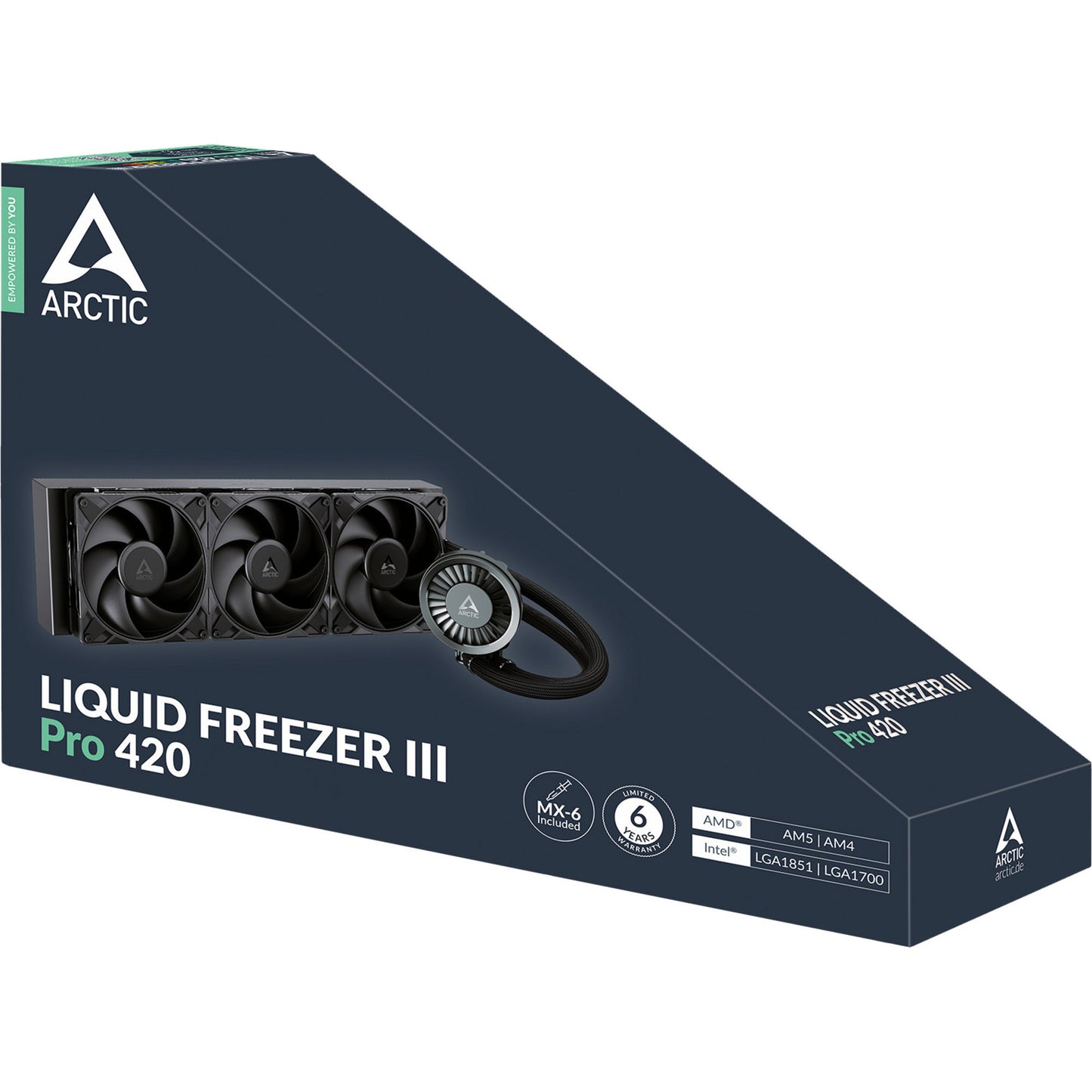 ARCTIC liquid freezer iii pro 420 waterkoeling (zwart)