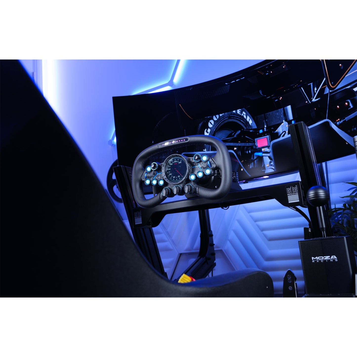 MOZA vision gs stuur add-on (zwart carbon)
