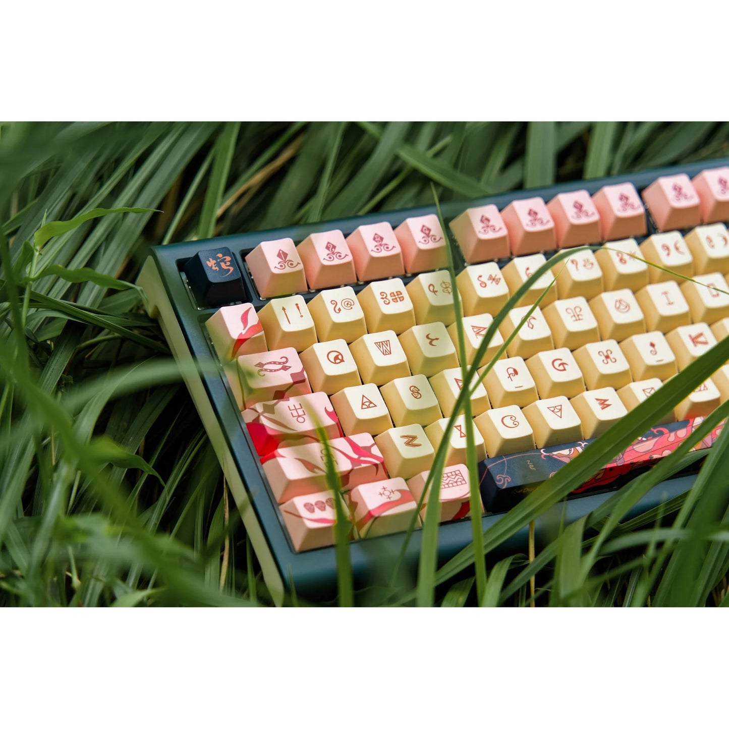 Ducky year of the snake 2025 limited edition rgb mechanisch gaming toetsenbord (zwart, us lay-out (qwerty), cherry mx2a brown, 75%, rgb, pbt dye-sub keycaps, hot-swap)