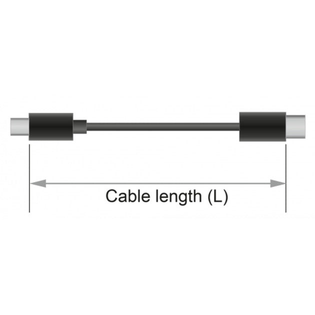 DeLOCK mini displayport > displayport kabel (zwart, 1 meter, 8k 60 hz )