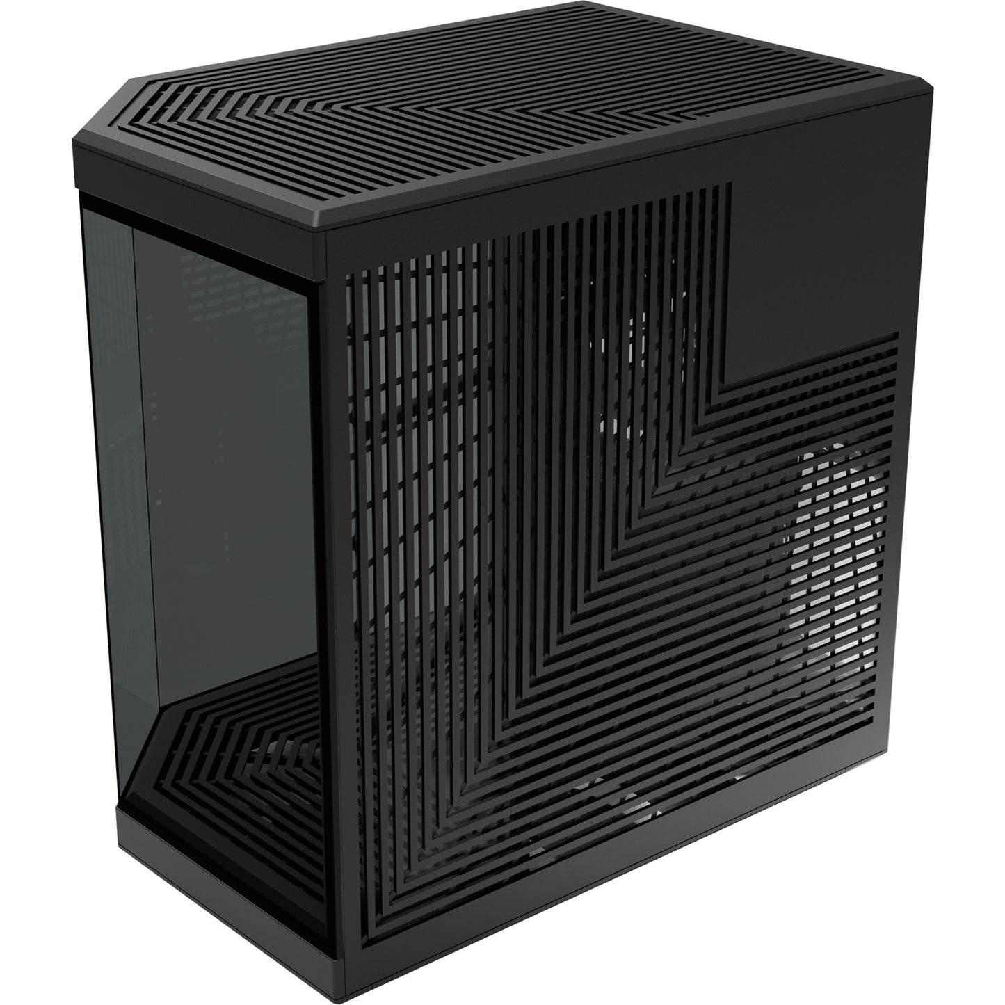 HYTE y70 midi tower behuizing (zwart | 2x usb-a | 1x usb-c | tempered glass)