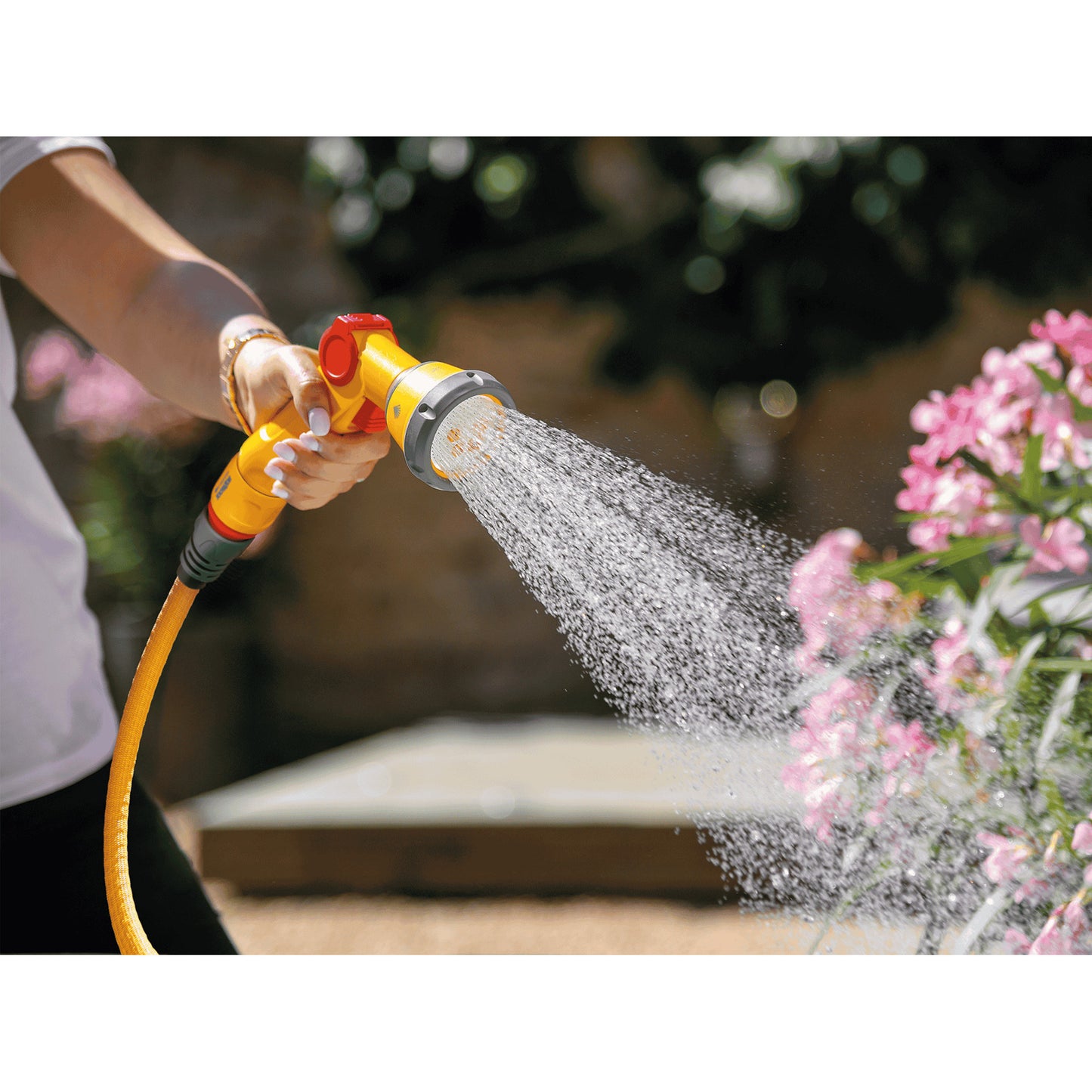 Hozelock wonderhoze 15 meter + multispraypistool slang (geel)