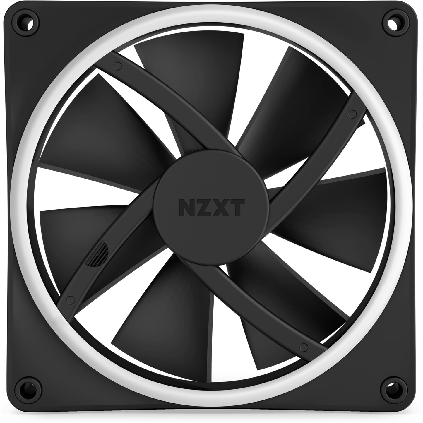 NZXT f140 rgb duo case fan (zwart, 140 x 140 x 25 mm, pwm, zonder controller)