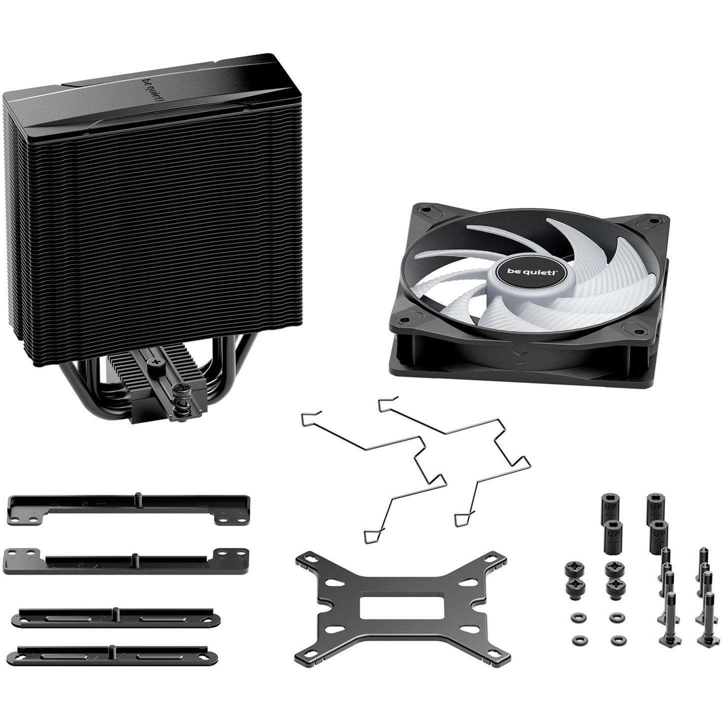 Be Quiet! pure rock 3 lx rgb cpu-koeler (zwart)