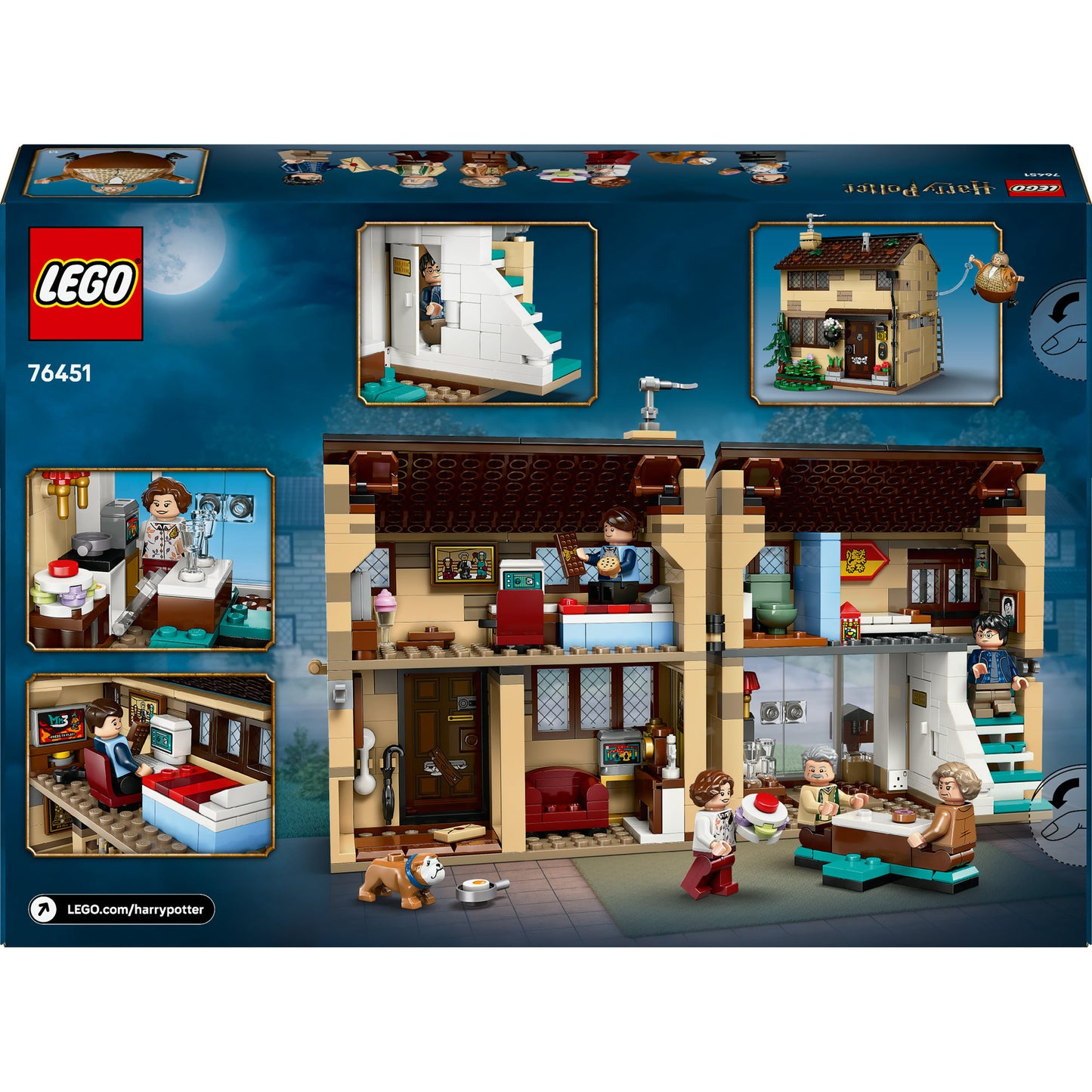 LEGO harry potter - ligusterlaan: bezoek van tante margot constructiespeelgoed (76451)