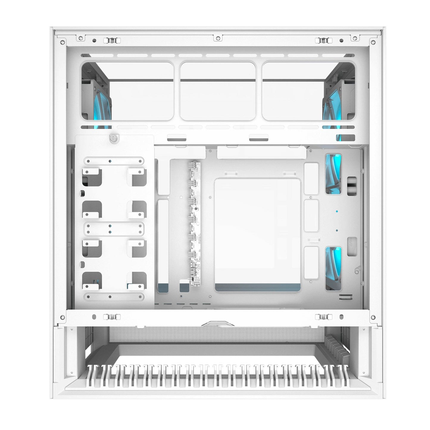 Cougar omnyx midi tower behuizing (wit | 4x usb-a | 2x usb-c | tempered glass)