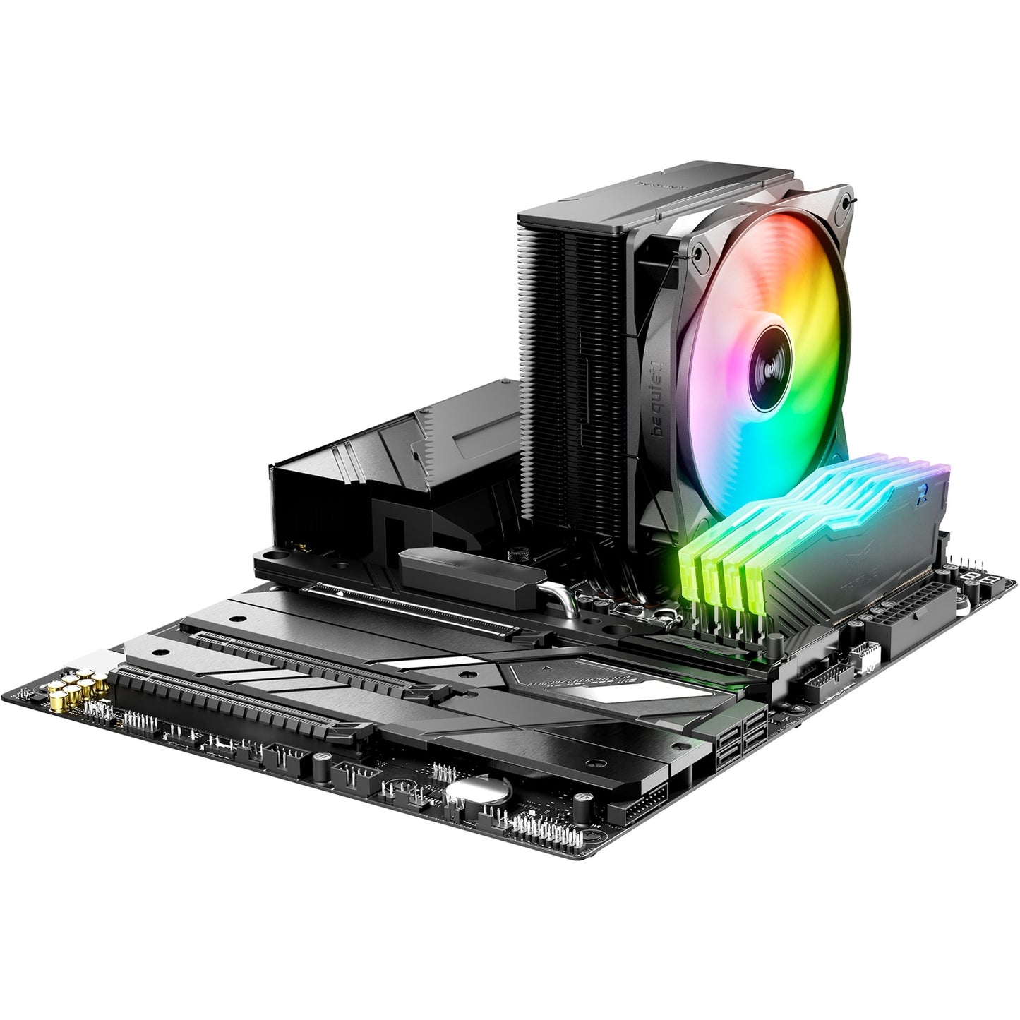 Be Quiet! pure rock 3 lx rgb cpu-koeler (zwart)