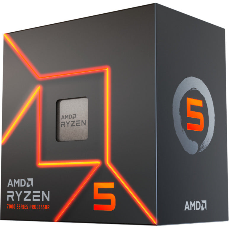 AMD ryzen 5 7400, 3,7 ghz (4,7 ghz turbo boost) socket am5 processor (unlocked, boxed)