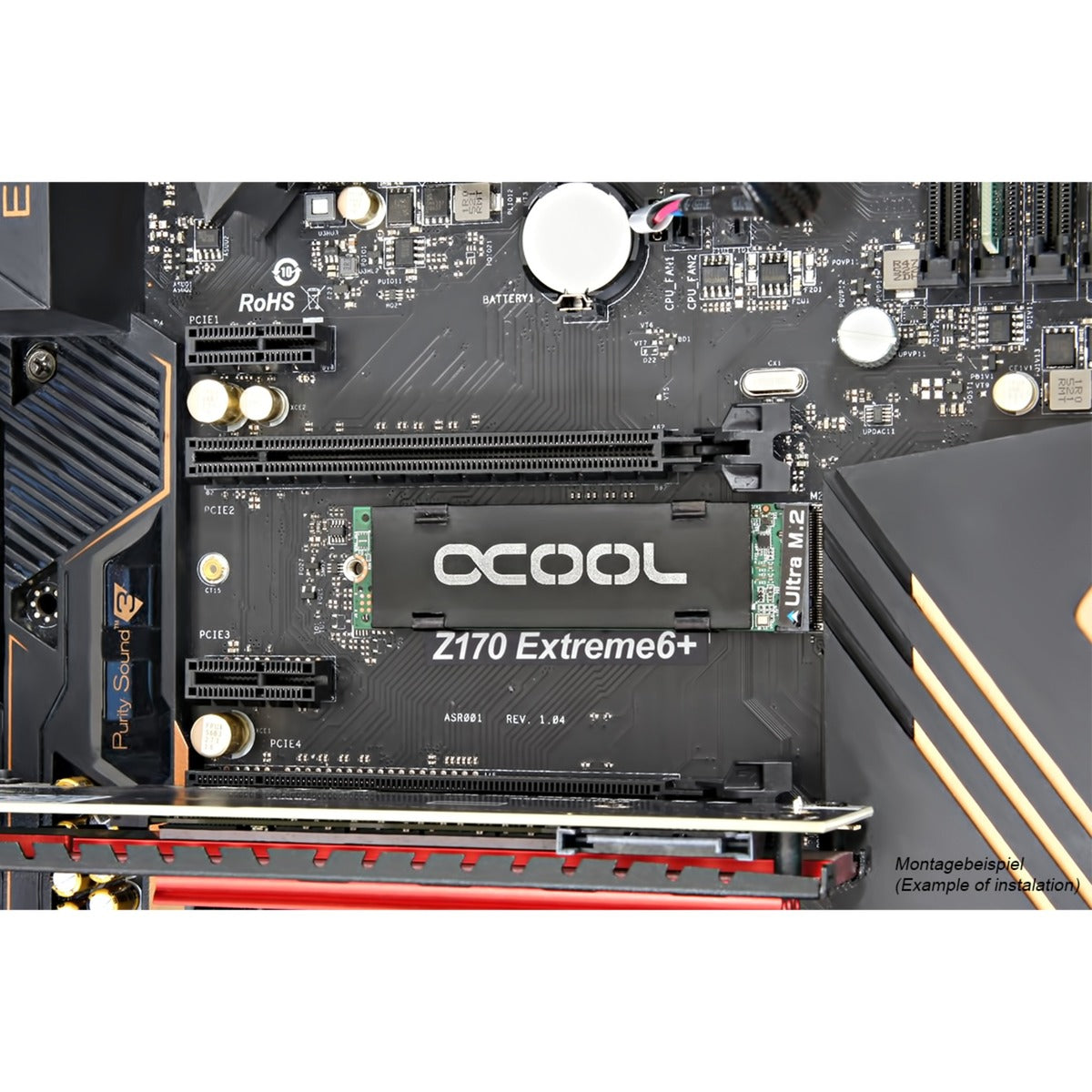 Alphacool hdx - m.2 ssd m01 - 80mm heatsink (zwart)