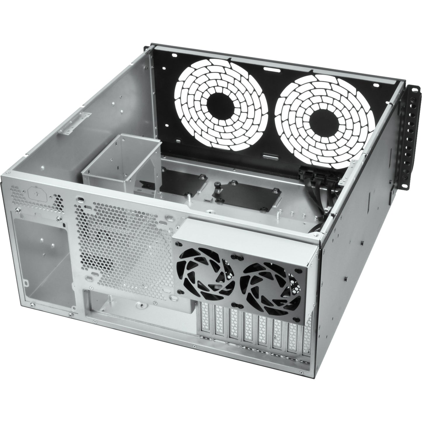 SilverStone rm51 rack behuizing (zwart | 5u | 2x usb-a | 1x usb-c)