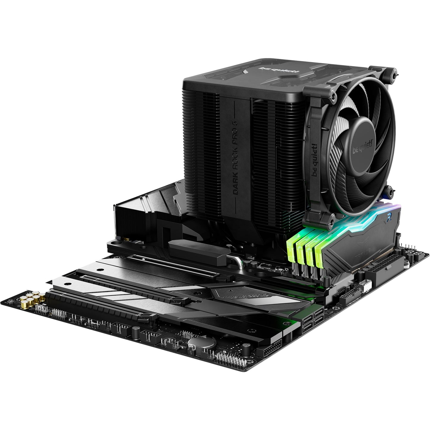 Be Quiet! dark rock pro 5 cpu-koeler (zwart, 4-pins pwm fan-connector)