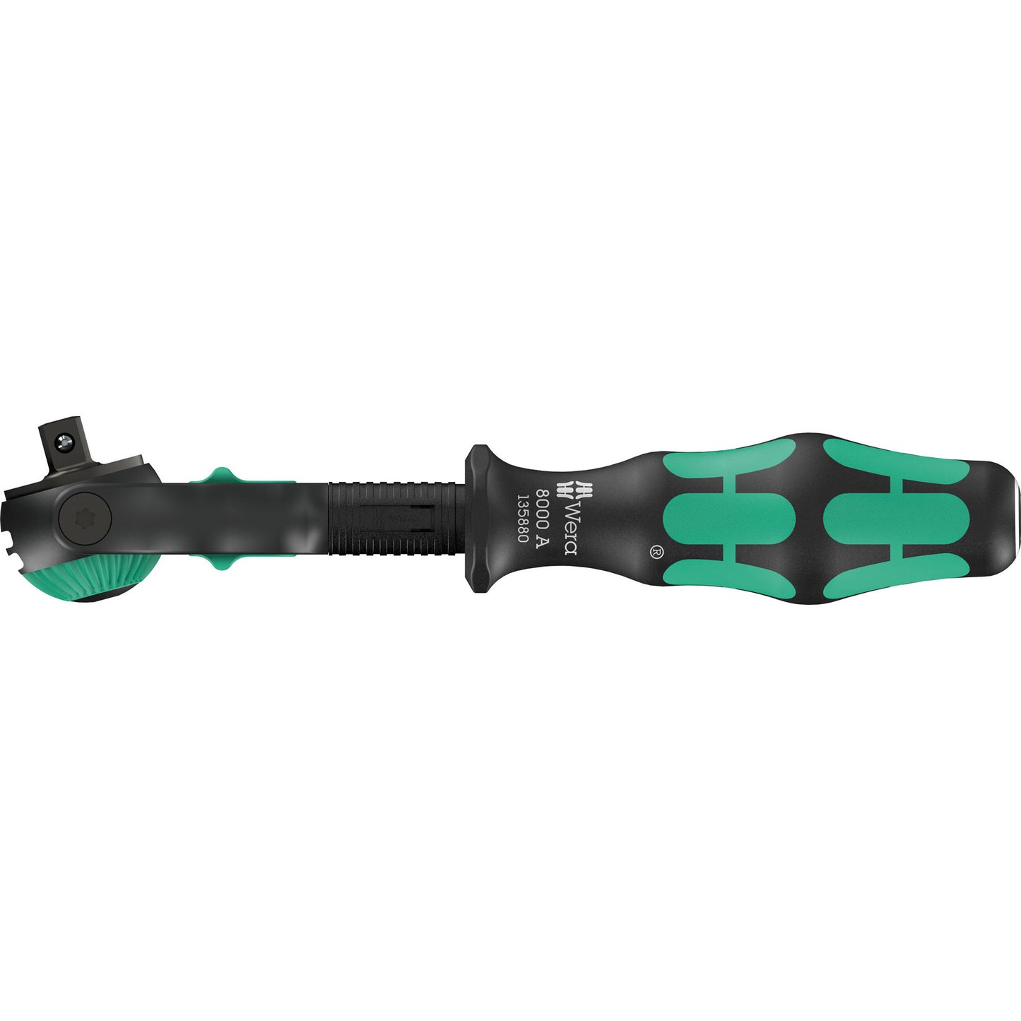 Wera 8000 a black edition zyklop speed ratel met 1 4 aandrijving (zwart groen)