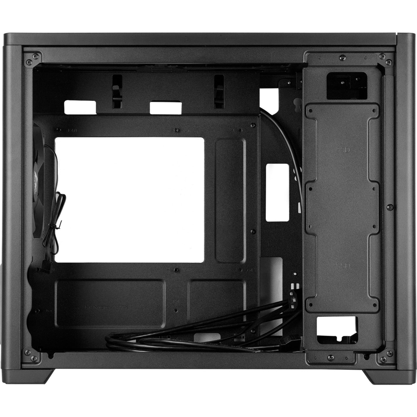 Chieftec bx-mesh mini tower behuizing (zwart | 1x usb-a | 1x usb-c | tempered glass)