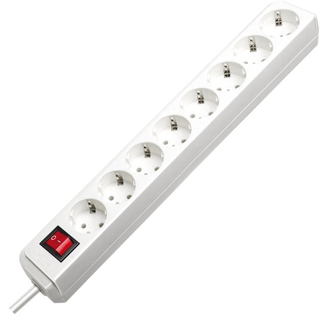 Brennenstuhl eco-line stekkerdoos 8x stekkerdoos (wit, 1159320018, voor 8 stekkers)