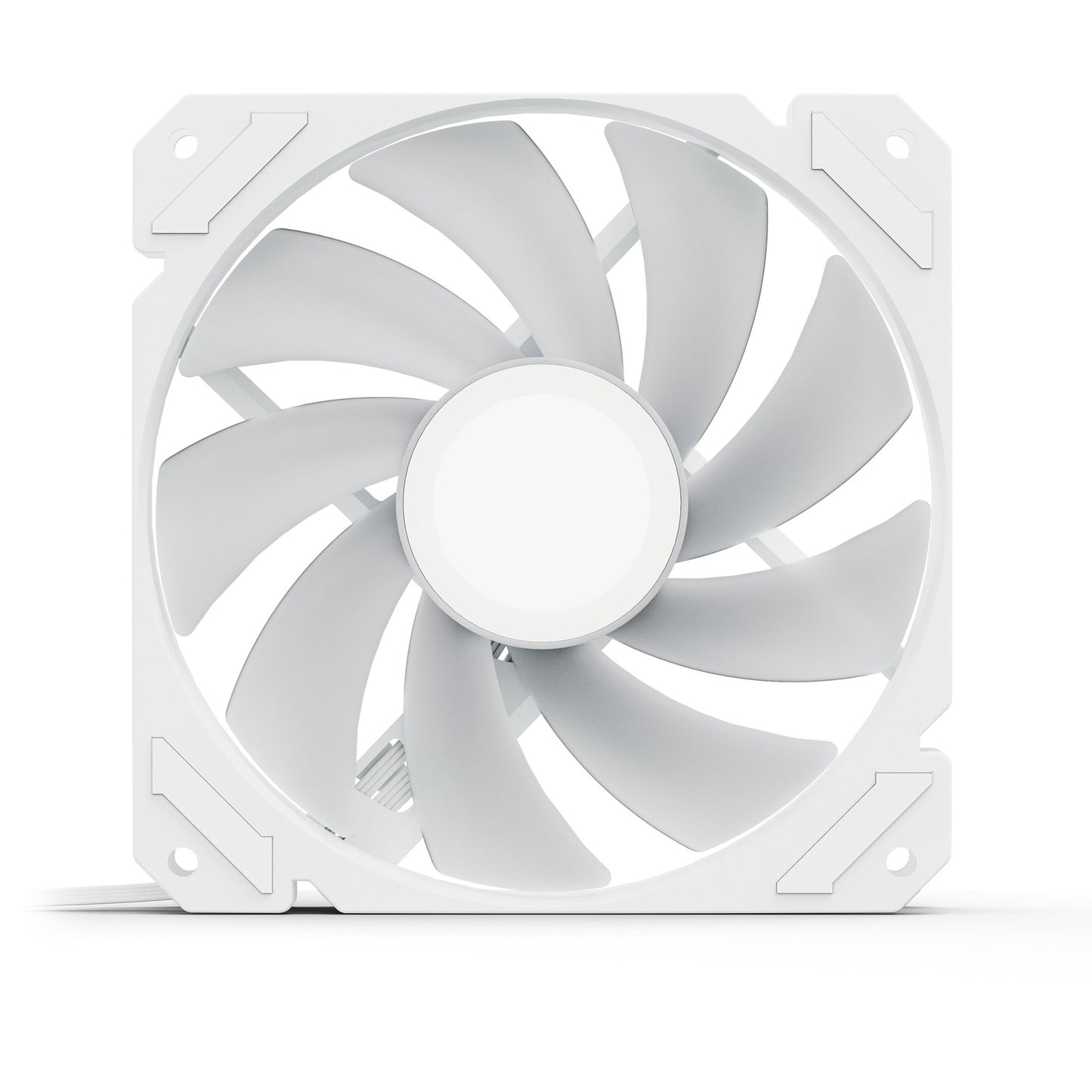 Sharkoon shark mirror rgb pwm case fan (wit, 120 x 120 x 25 mm)