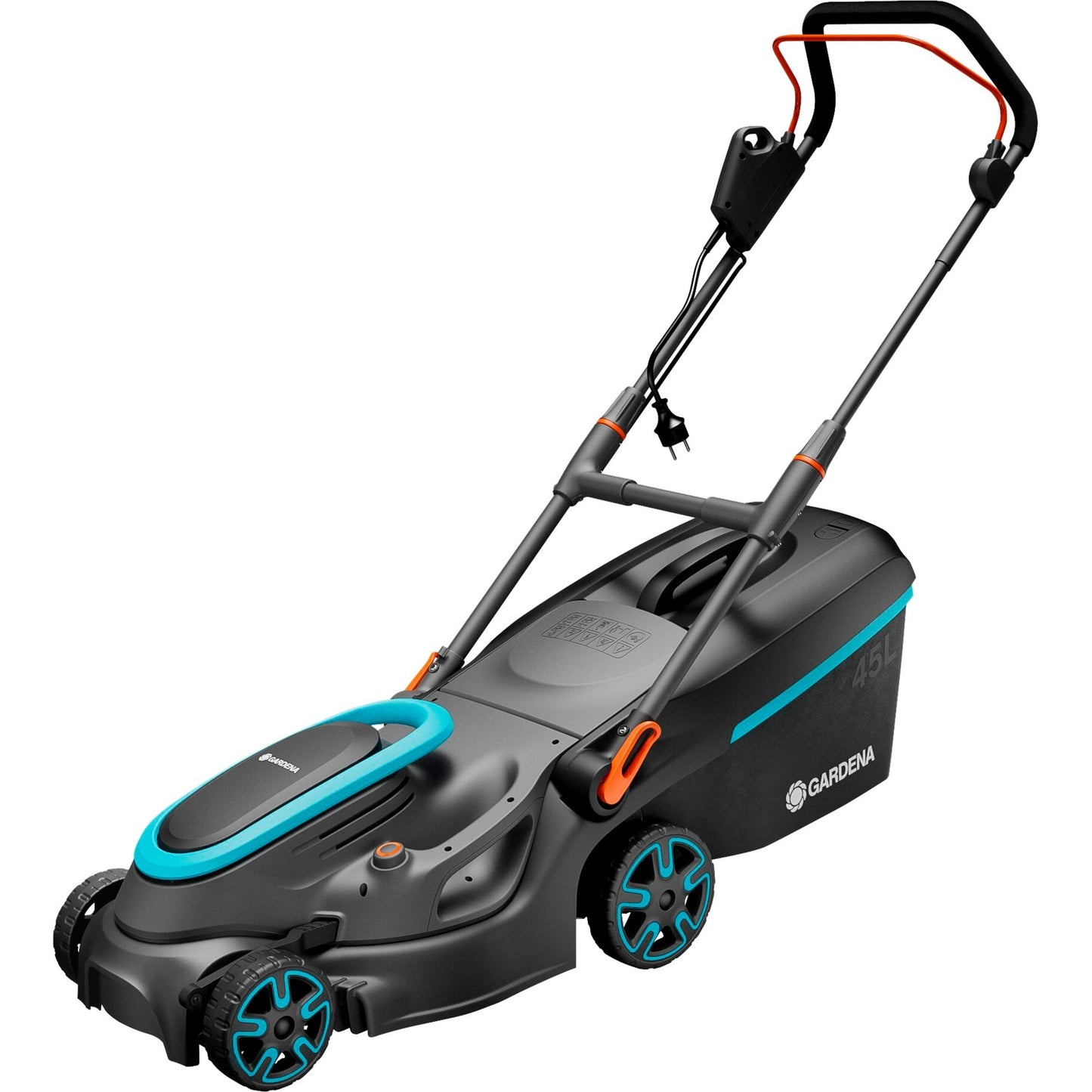 GARDENA elektrische grasmaaier powermax 37 1800 g2 (zwart grijs, 1.800 watt)