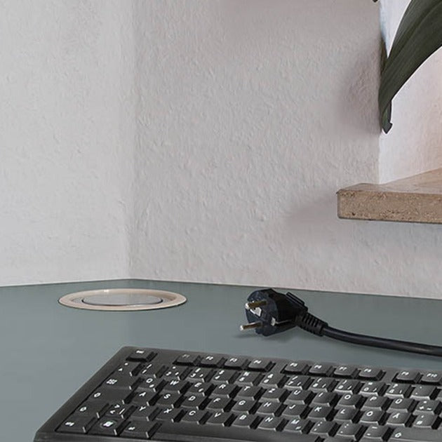 Brennenstuhl tower power stekkerdoos met usb stekkerdoos (zilver zwart)