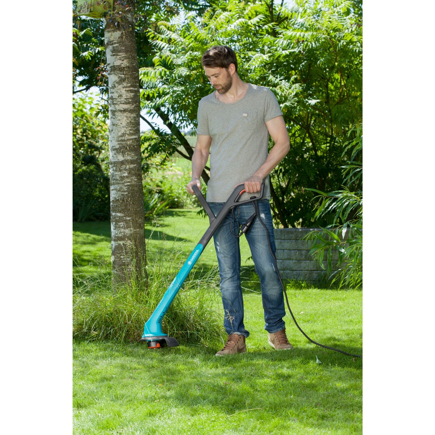 GARDENA smallcut plus grastrimmer 350 23 (turquoise zwart, 9806-20)