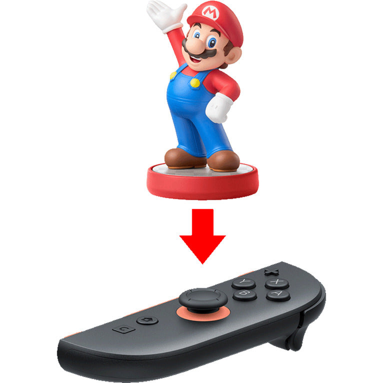 Nintendo joy-con 2 - rechts gamepad (zwart lichtrood)