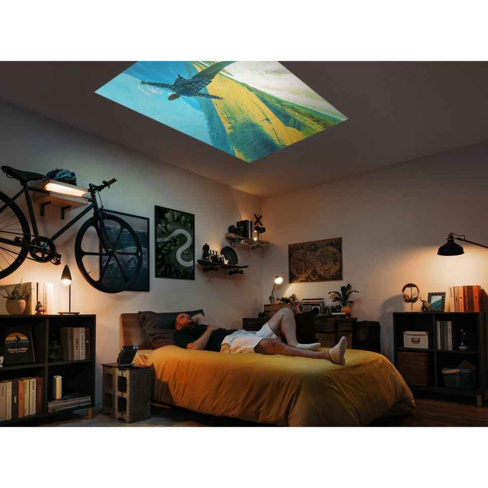 ViewSonic draagbare ledprojector met harman kardon-luidsprekers (zwart, hdmi, audio)