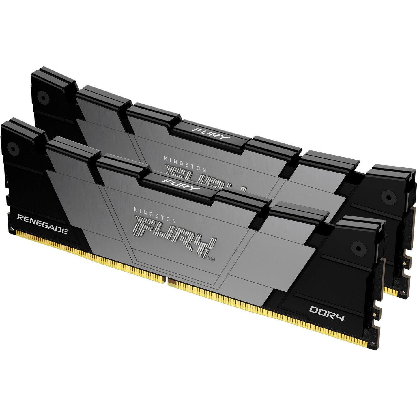Kingston FURY renegade 32 gb ddr4-3600 (2x 16 gb) werkgeheugen (zwart, kf436c16rb12k2 32, xmp 2.0)