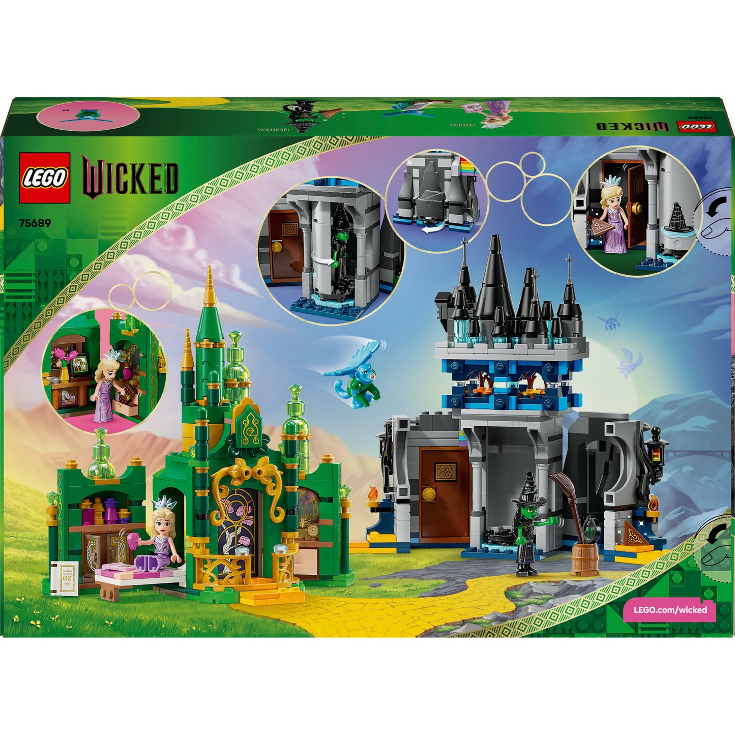 LEGO wicked - emerald city en kiamo ko kasteel constructiespeelgoed (75689)