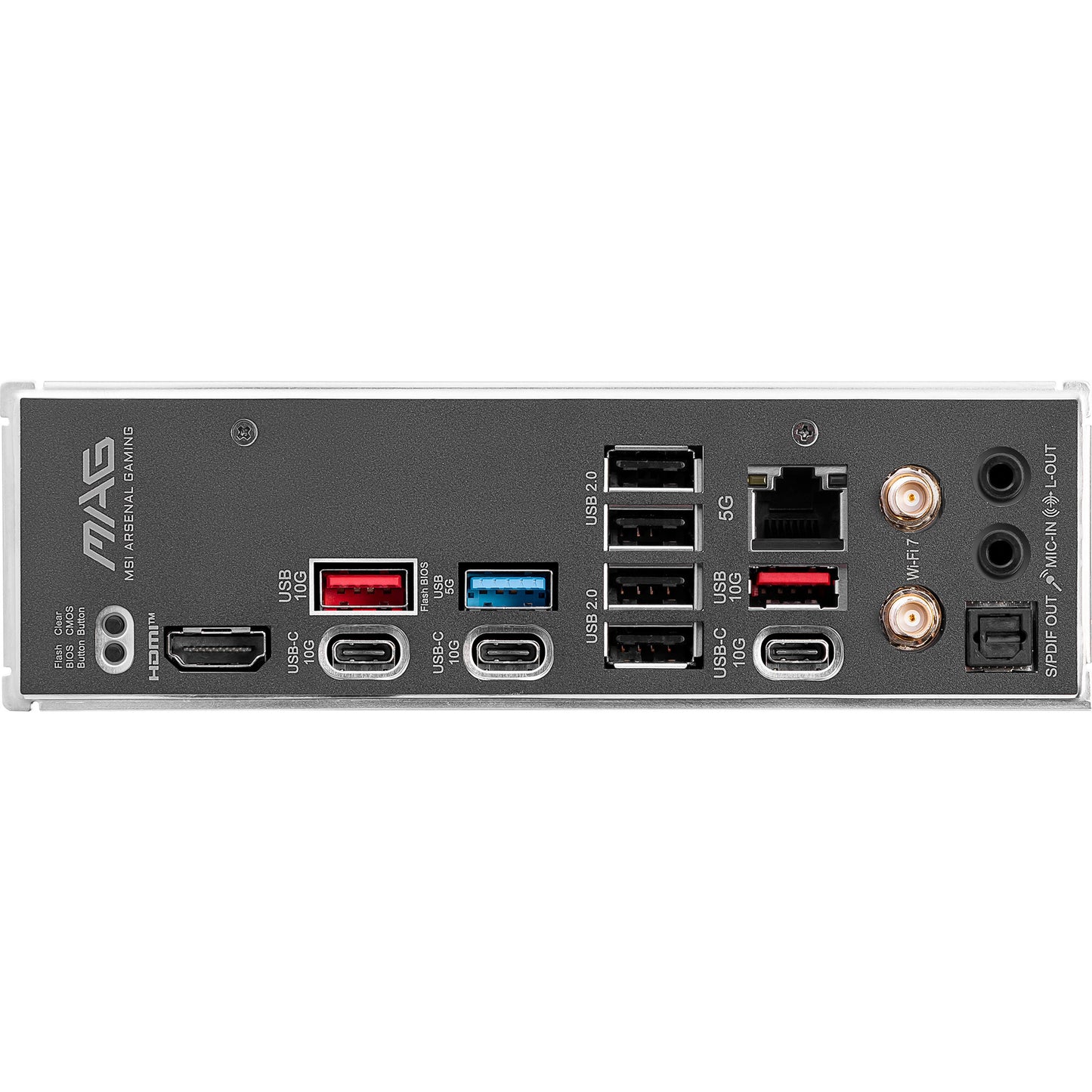 MSI mag b850 tomahawk max wifi socket am5 moederbord (raid, 5gb-lan, wi-fi 7, bt, sound, atx)
