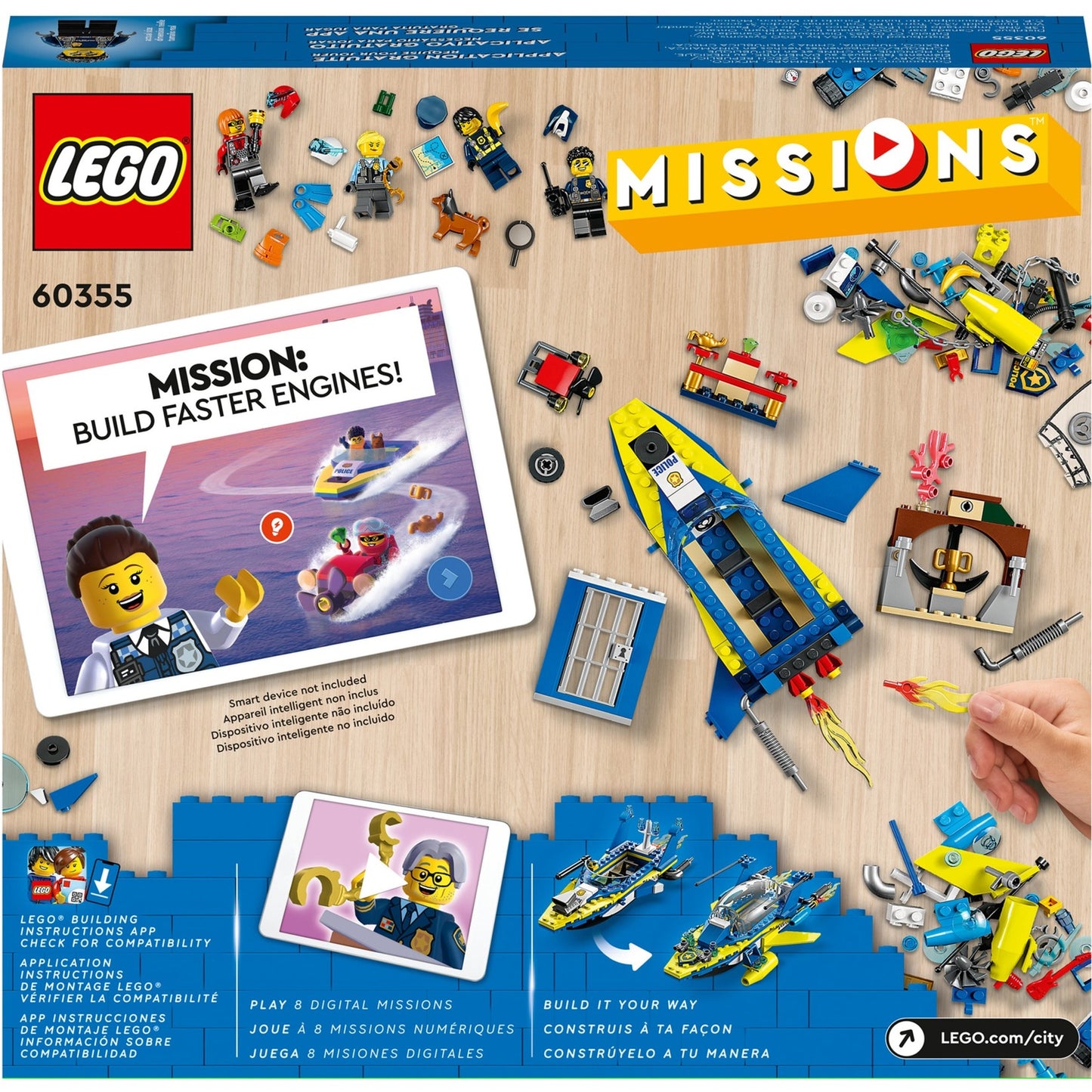 LEGO city - waterpolitie recherchemissies constructiespeelgoed (60355)