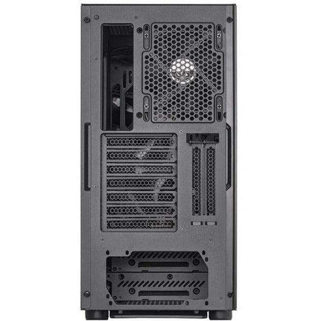 SilverStone seta a1 midi tower behuizing (zwart titanium | 2x usb-a | 1x usb-c | rgb | tempered glass)