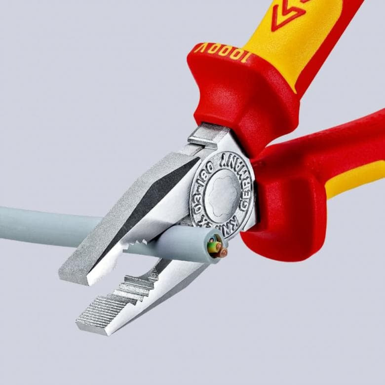 KNIPEX kombitang 03 06 160 combinatietang (rood geel, 160 mm)