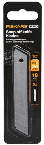 Fiskars carbonmax reserve afbreekmes | 18 mm | 5 stuks | 1027232 - 1027232